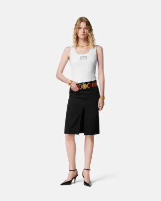 Geripptes Stretch-Baumwoll-Tanktop