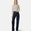 Geripptes Stretch-Baumwoll-Tanktop