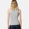 Geripptes Stretch-Baumwoll-Tanktop