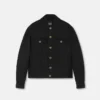 Gesteppte Jacke aus zerknittertem Nylonsatin