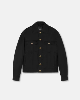 Gesteppte Jacke aus zerknittertem Nylonsatin