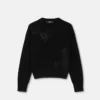 Gestickter Barocco Leaf Strickpullover