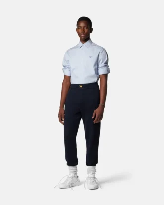 Gestreiftes Slim-Fit-Hemd aus Baumwollpopeline