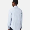 Gestreiftes Slim-Fit-Hemd aus Baumwollpopeline