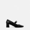 Gianni Ribbon Lack-Pumps mit Blockabsatz 55 mm