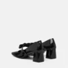 Gianni Ribbon Lack-Pumps mit Blockabsatz 55 mm