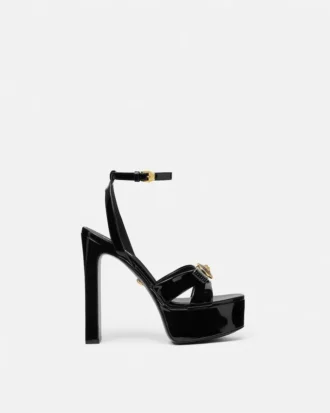 Gianni Ribbon Lack-Sandalen 140 mm