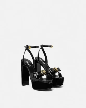 Gianni Ribbon Lack-Sandalen 140 mm
