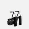 Gianni Ribbon Lack-Sandalen 140 mm