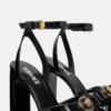 Gianni Ribbon Lack-Sandalen 140 mm