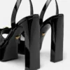 Gianni Ribbon Lack-Sandalen 140 mm