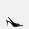 Gianni Ribbon Lack-Slingbacks 85 mm