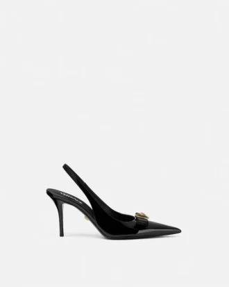 Gianni Ribbon Lack-Slingbacks 85 mm