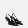 Gianni Ribbon Lack-Slingbacks 85 mm