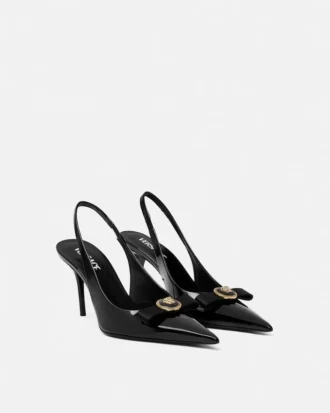 Gianni Ribbon Lack-Slingbacks 85 mm