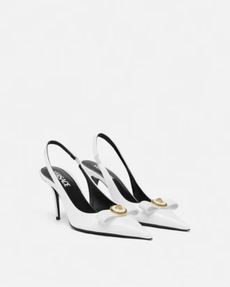 Gianni Ribbon Lack-Slingbacks 85 mm
