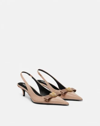 Gianni Ribbon Lackleder-Slingbacks 45 mm