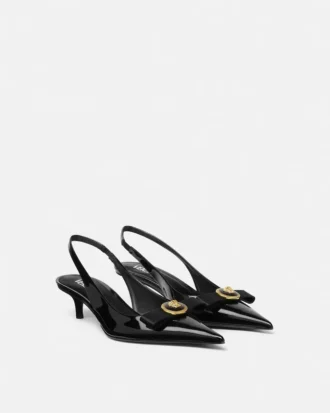 Gianni Ribbon Lackleder-Slingbacks 45 mm