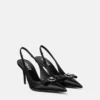Gianni Ribbon Leder-Slingbacks 85 mm