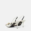 Gianni Ribbon Leder-Slingbacks 85 mm