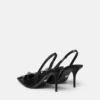 Gianni Ribbon Leder-Slingbacks 85 mm
