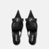 Gianni Ribbon Leder-Slingbacks 85 mm