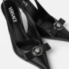 Gianni Ribbon Leder-Slingbacks 85 mm