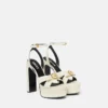 Gianni Ribbon Ledersandalen 140 mm