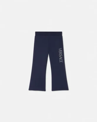 Glitzernde Versace-Logo-Flared-Sweathose für Kinder