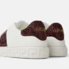 Greca Embellished Nylon Sneakers