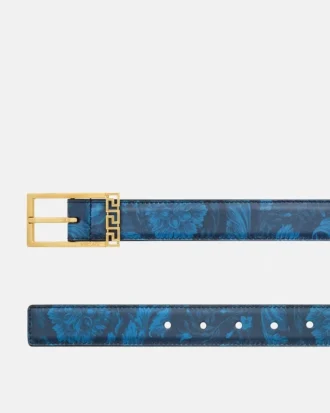 Greca-Gürtel aus bedrucktem Leder 3 cm