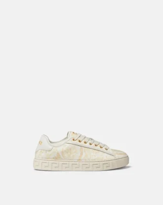 Greca Sneakers aus bedrucktem Canvas