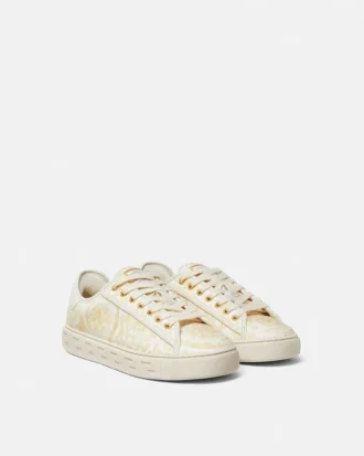 Greca Sneakers aus bedrucktem Canvas