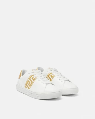 Greca Sneakers aus besticktem Nylon
