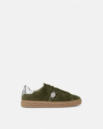 Greca Sneakers aus Wildleder mit Verzierung