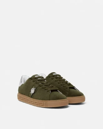 Greca Sneakers aus Wildleder mit Verzierung