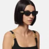 Greca Strass Cat-Eye Sonnenbrille