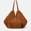Große Schultertasche Protea aus Wildleder