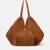Große Schultertasche Protea aus Wildleder