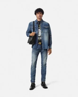 Hergestellt in Japan Denim-Overshirt