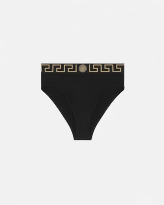 Hoch geschnittene Slips aus Baumwolljersey
