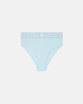 Hoch geschnittene Slips aus Baumwolljersey