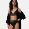 Hoch geschnittene Slips aus Baumwolljersey