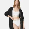Hoch geschnittene Slips aus Baumwolljersey