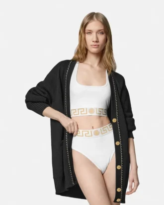 Hoch geschnittene Slips aus Baumwolljersey