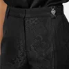 Hose aus Wollmischung mit Python-Jacquard
