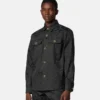 Jacquard-Baumwoll-Overshirt