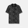Jacquard-Baumwoll-Piqué-Polo