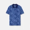 Jacquard-Baumwoll-Piqué-Polo