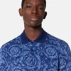 Jacquard-Baumwoll-Piqué-Polo